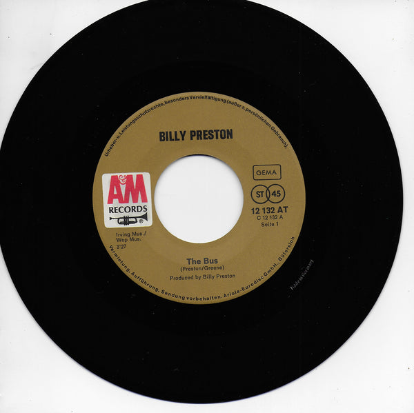 Billy Preston - The bus (Duitse uitgave)