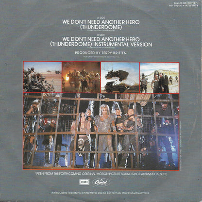Tina Turner - We don't need another hero (thunderdome) (Europese uitgave)