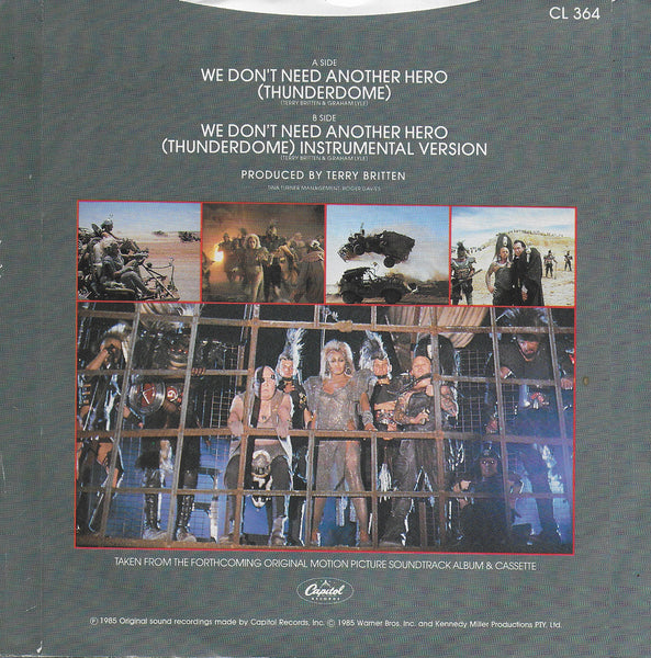 Tina Turner - We don't need another hero (thunderdome) (Engelse uitgave)