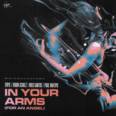 Topic x Robin Schulz x Nico Santos x Paul van Dyk - In your arms (for an angel) (Limited edition, blue vinyl)