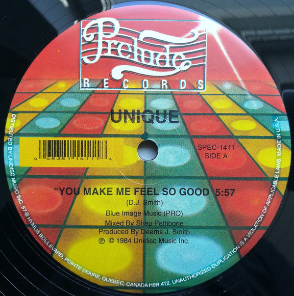 Unique - You make me feel so good / What i got is what you need (12" Maxi Single)