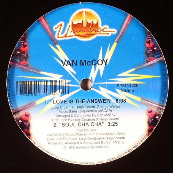 Van McCoy - The hustle / Soul cha cha (12" Maxi Single)