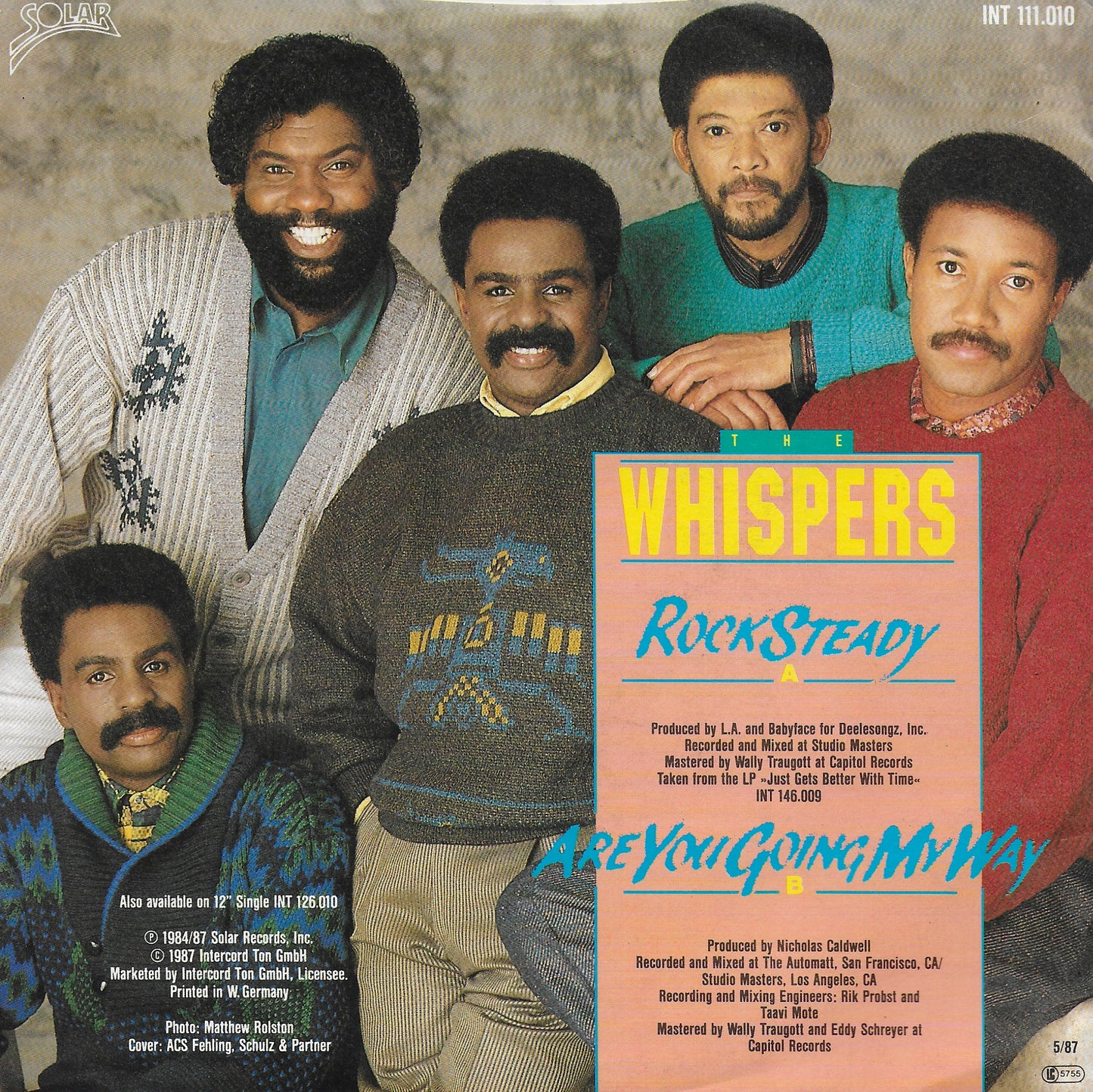 Whispers - Rock steady (Duitse uitgave)