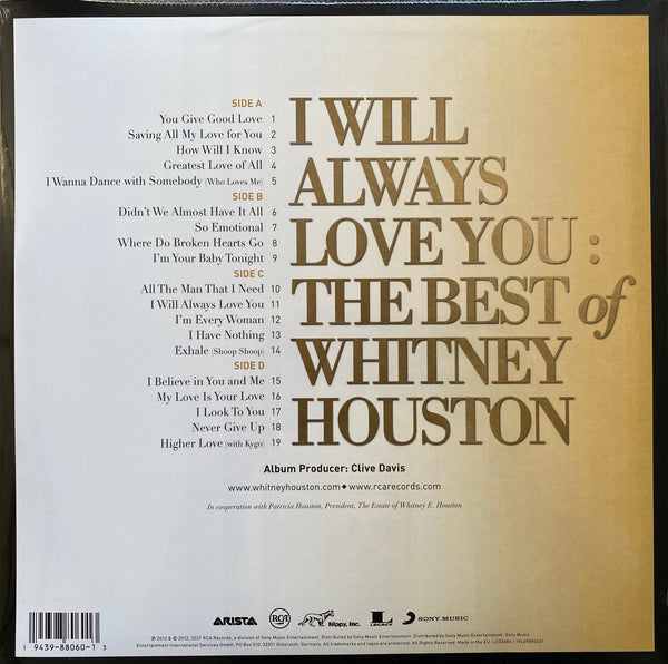 Whitney Houston - I Will Always Love You/The Best Of (2LP)