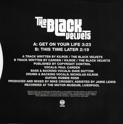 Black Velvets - Get on your life (Engelse uitgave)