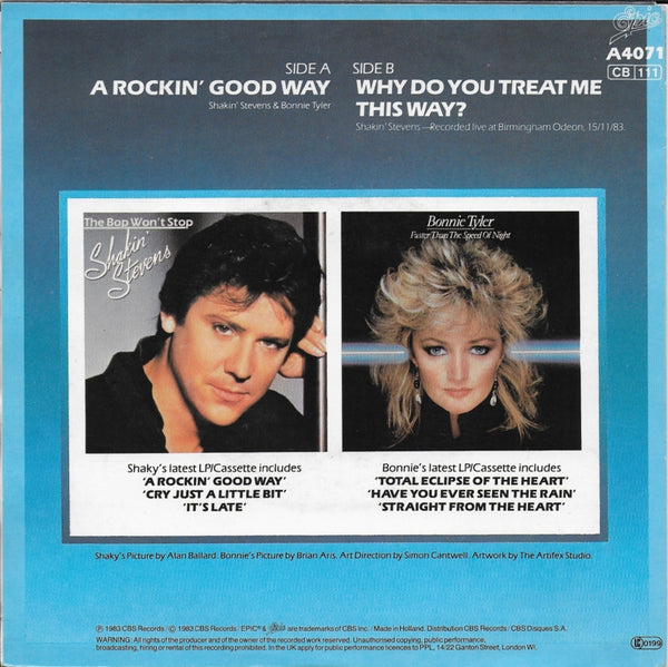 Shakin' Stevens & Bonnie Tyler - A rockin' good way