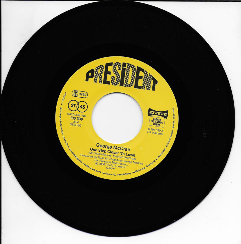 George McCrae - One step closer (to love)