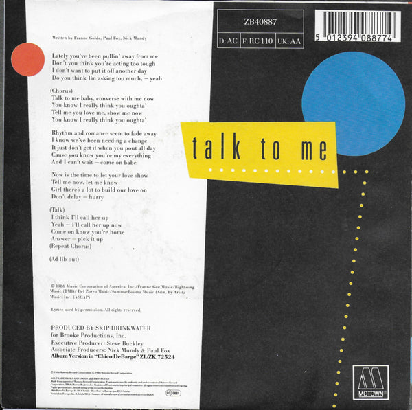 Chico DeBarge - Talk to me