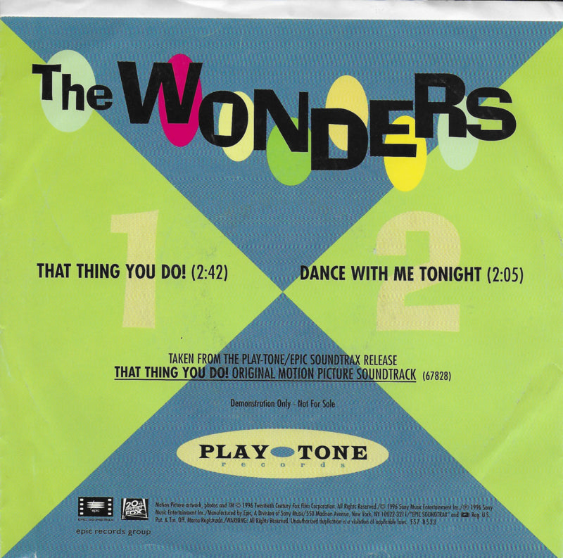 Wonders - That thing you do! (Amerikaanse uitgave)