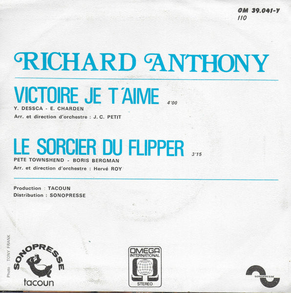 Richard Anthony - Victoire je t'aime