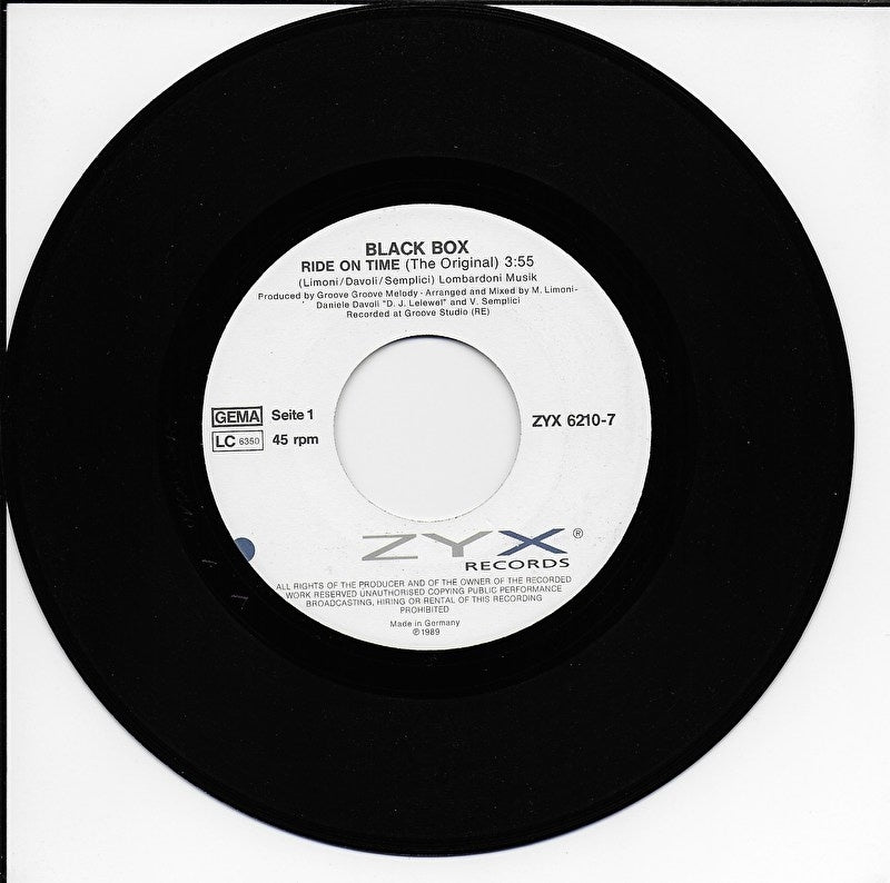 Black Box - Ride on time (Duitse uitgave)