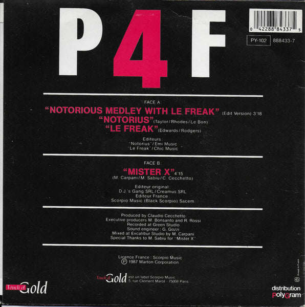 P.4.F. - Notorious medley with Le freak