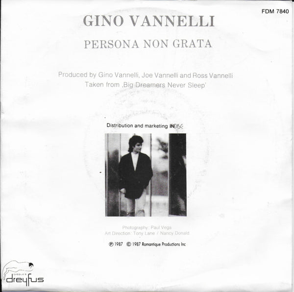 Gino Vannelli - Persona non grata