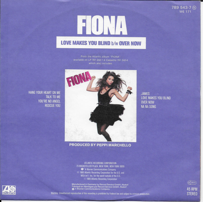 Fiona - Love makes you blind