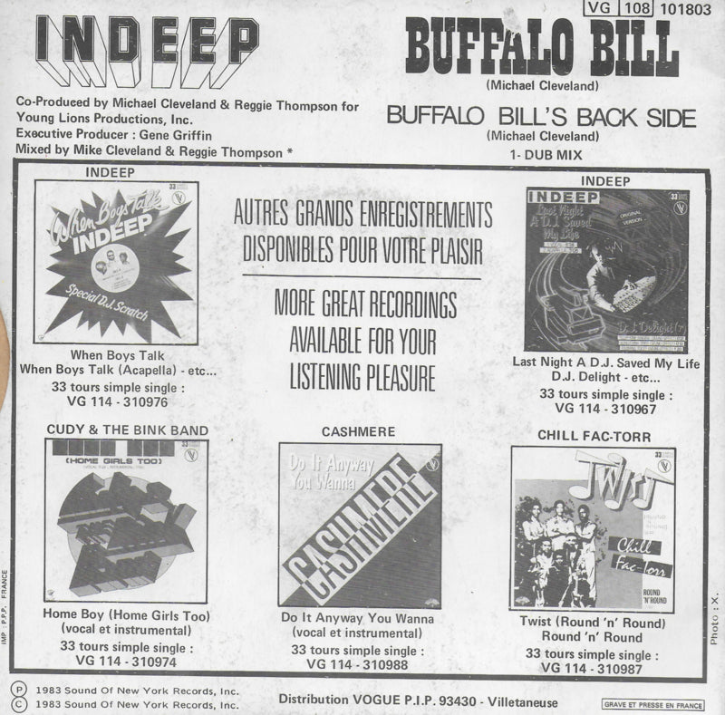 Indeep - Buffalo Bill