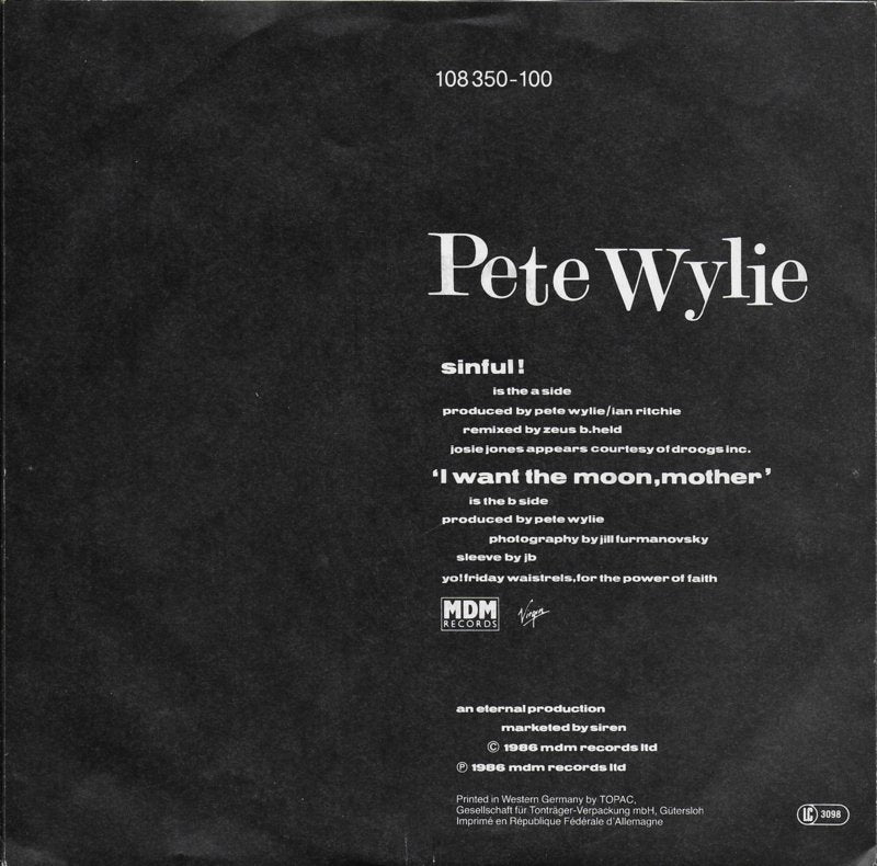 Pete Wylie - Sinful!