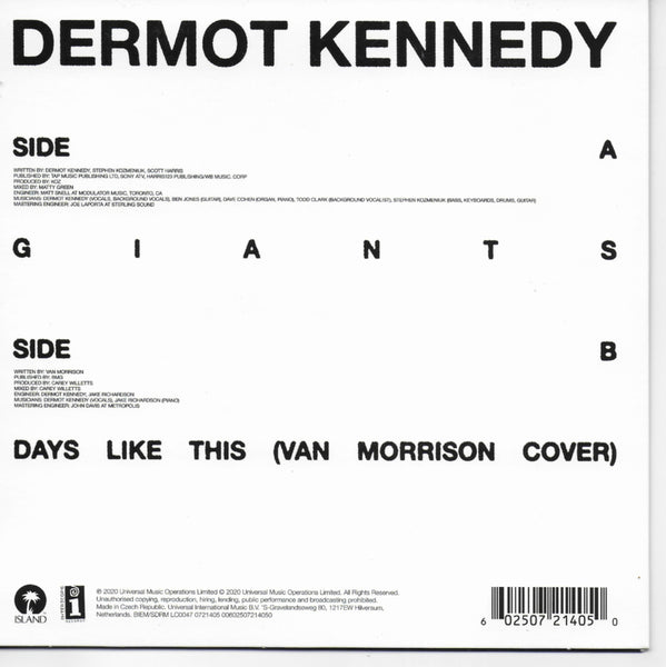 Dermot Kennedy - Giants (Engelse uitgave, blauw vinyl)