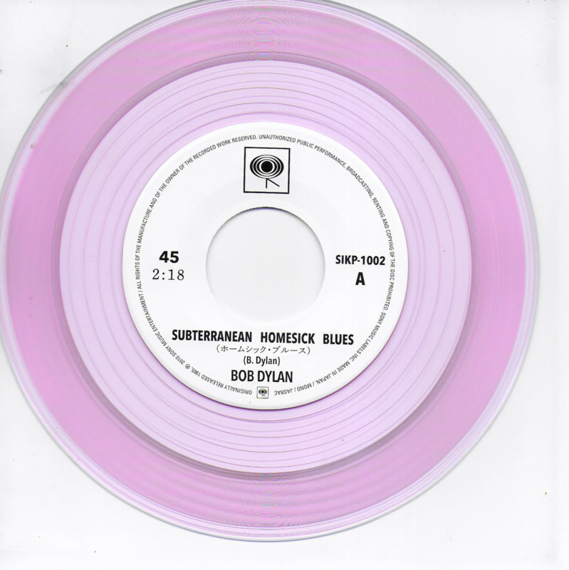 Bob Dylan - Subterranean homesick blues / She belongs to me (Japanse uitgave, limited edition, roze vinyl)