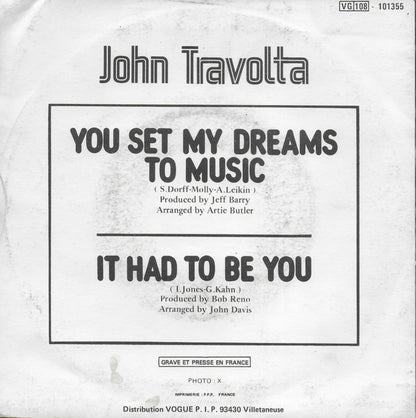 John Travolta - You set my dreams to music (Franse uitgave)