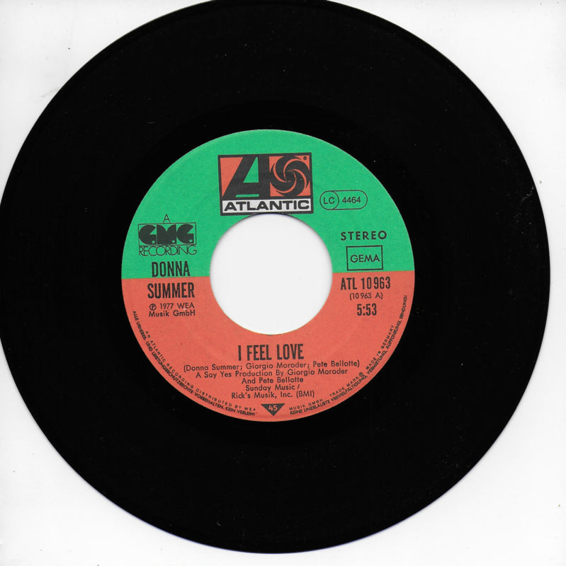 Donna Summer - I feel love (Duitse uitgave)