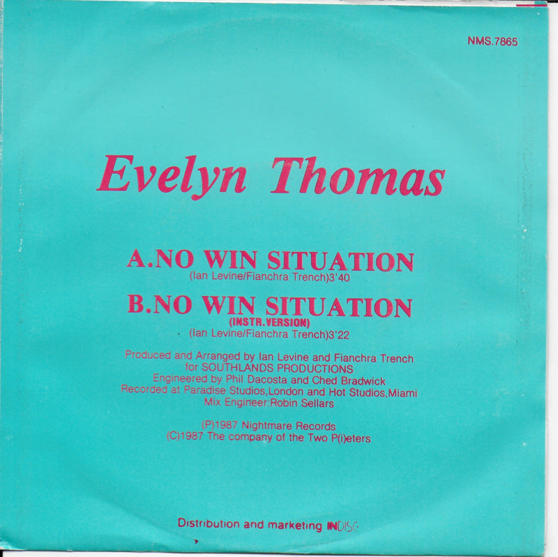 Evelyn Thomas - No win situation