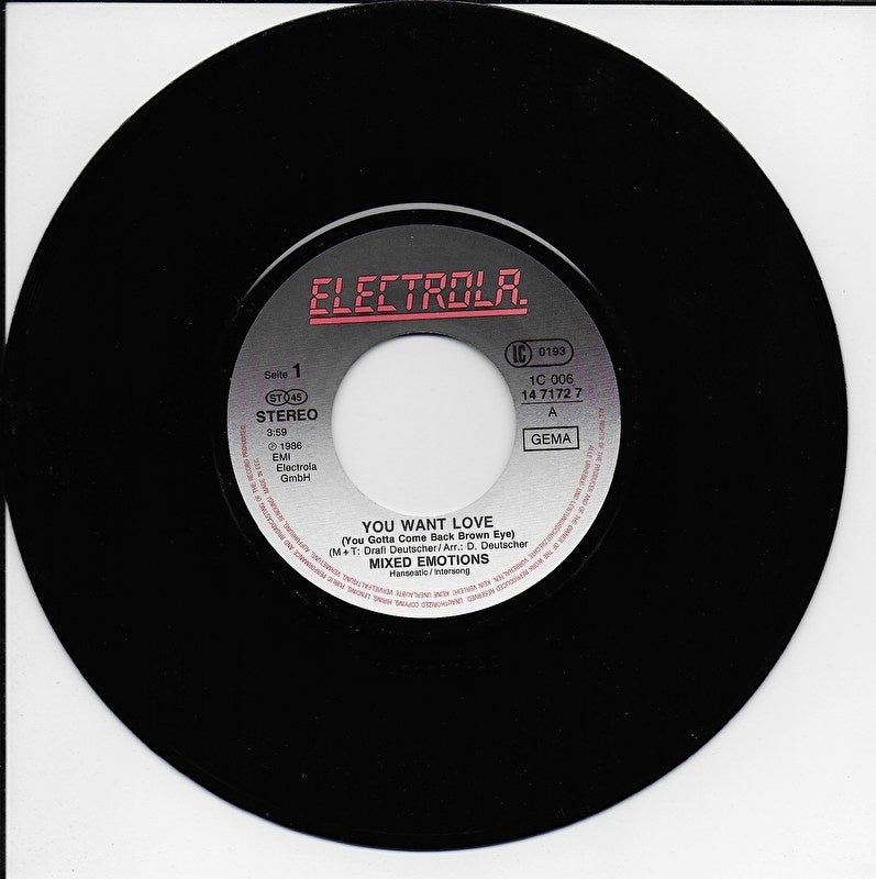 Mixed Emotions - You want love (Maria, Maria)