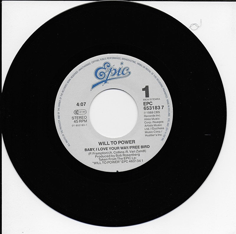 Will to Power - Baby i love your way / Freebird