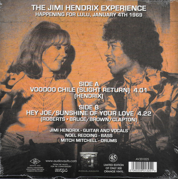 Jimi Hendrix Experience - Happening for Lulu, January 4th 1969 (Limited edition of only 500 orange vinyl)