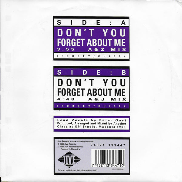 Another Class - Don't you forget about me