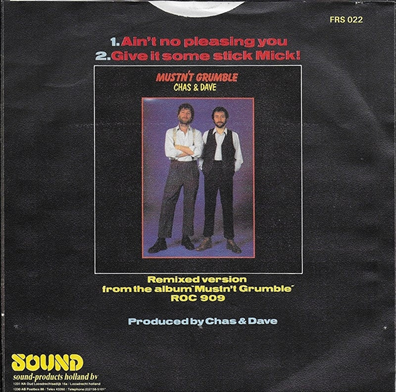 Chas & Dave - Ain't no pleasing you