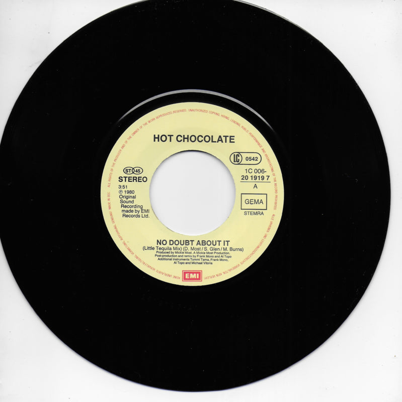 Hot Chocolate - No doubt about it (little tequila-mix)