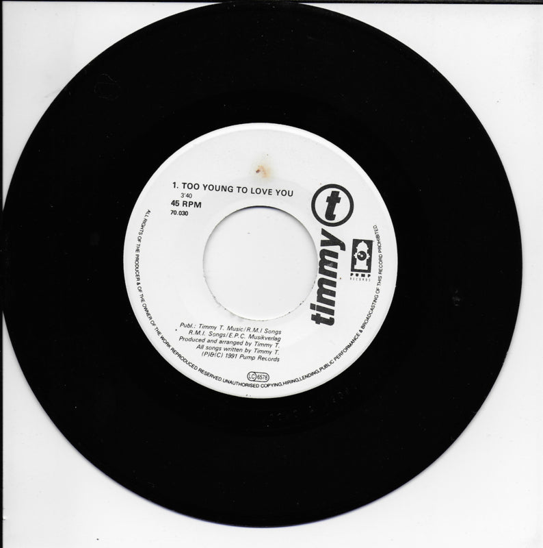 Timmy T - Too young to love you