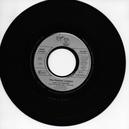 Human League - Don't you want me (Europese uitgave)