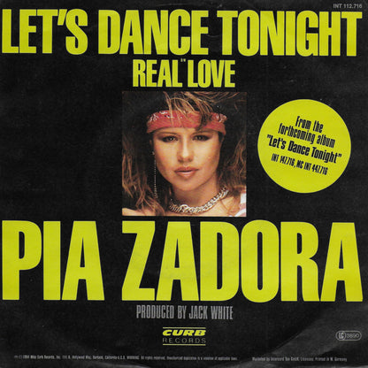 Pia Zadora - Let's dance tonight (Duitse uitgave) (rood vinyl)