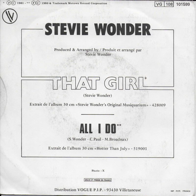 Stevie Wonder - That girl