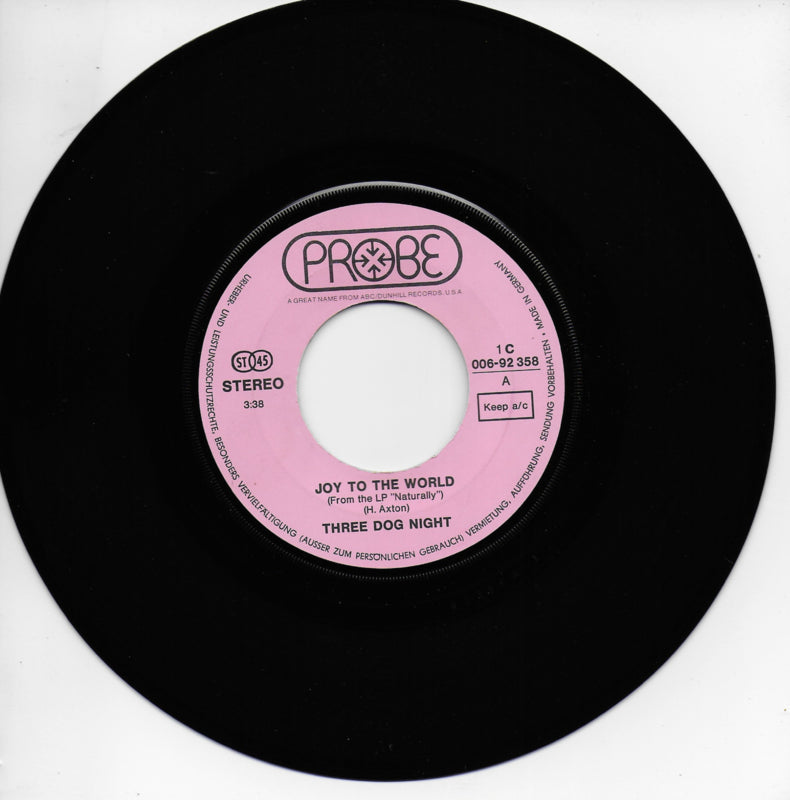 Three Dog Night - Joy to the world (Duitse uitgave)