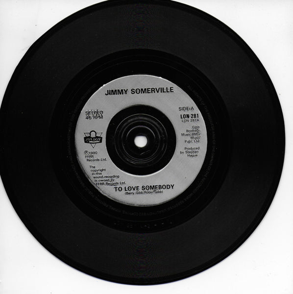Jimmy Somerville - To love somebody (Engelse uitgave)