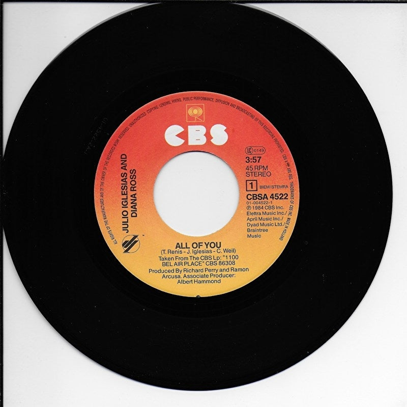 Diana Ross & Julio Iglesias - All of you (Alternative cover)