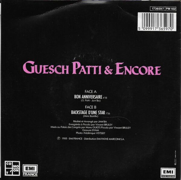 Guesch Patti & Encore - Bon anniversaire