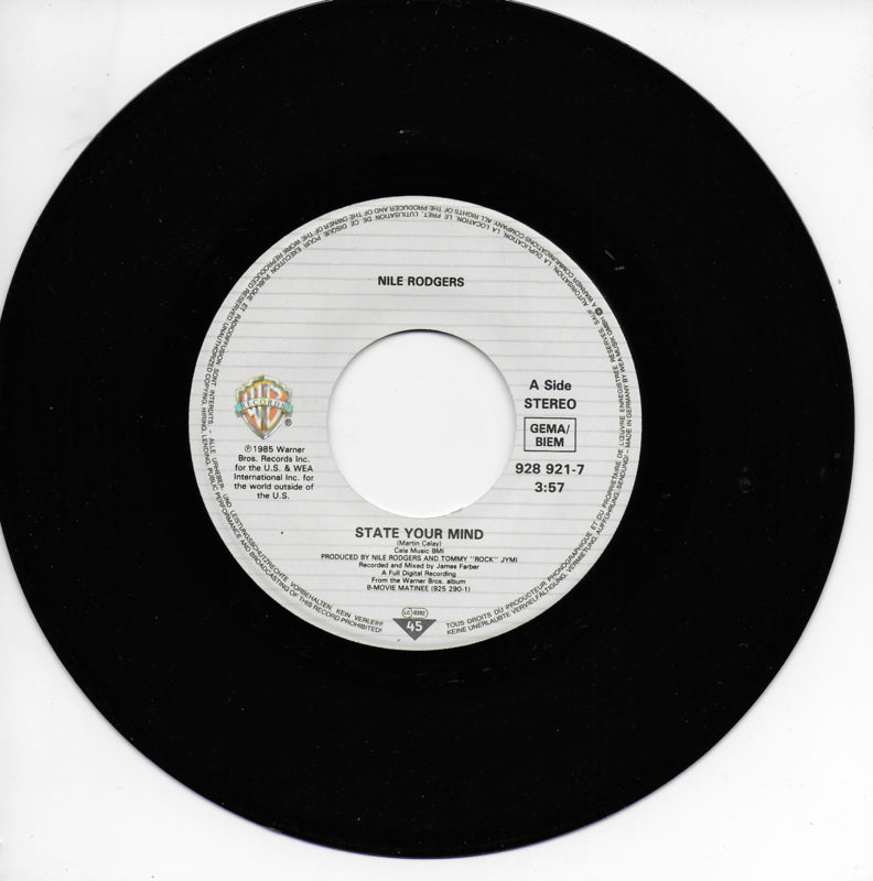 Nile Rodgers - State your mind