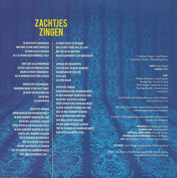 Bløf - Zachtjes zingen (Limited edition, Clear vinyl)