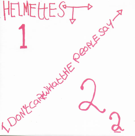 Helmettes - I don't care what the people say (Limited edition, rood vinyl)
