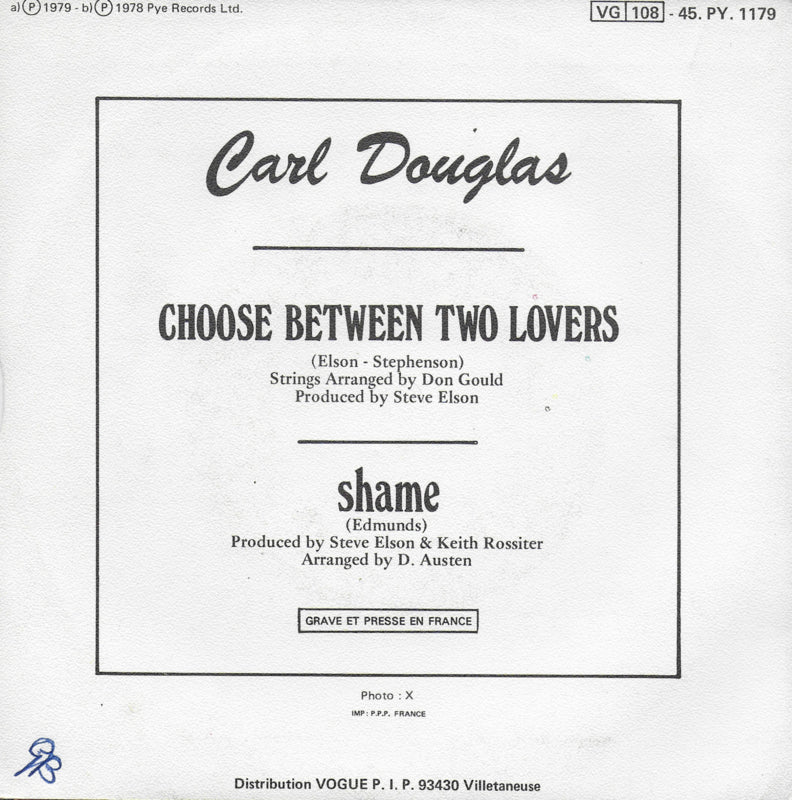 Carl Douglas - Choose between two lovers
