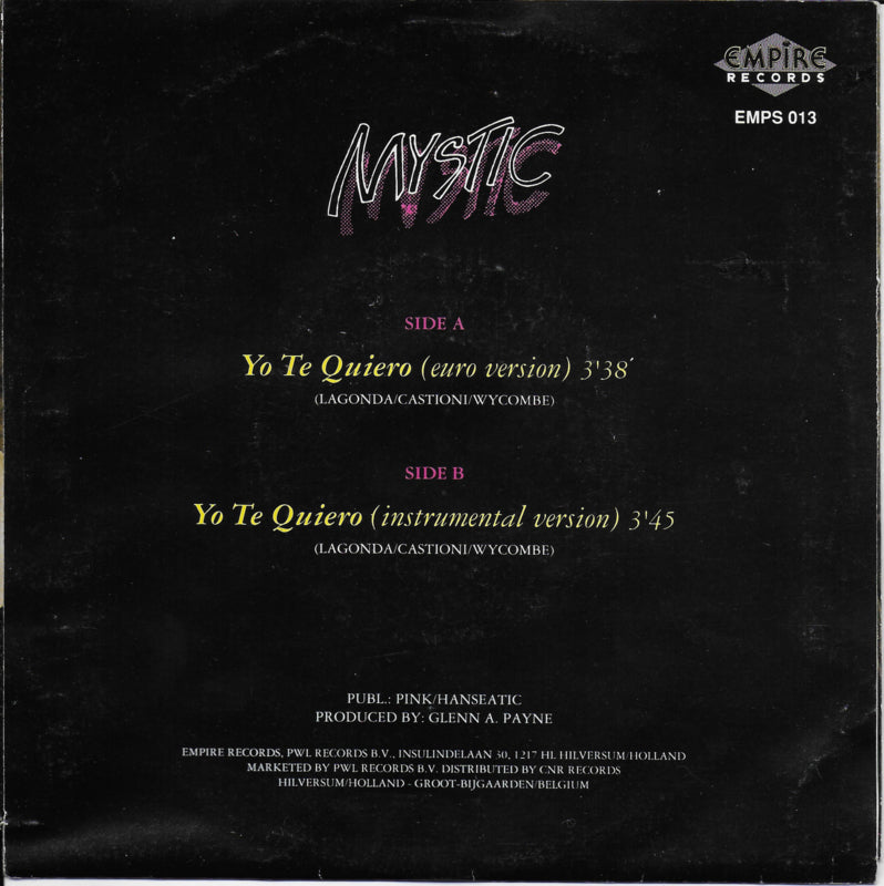 Mystic - Yo te quiero