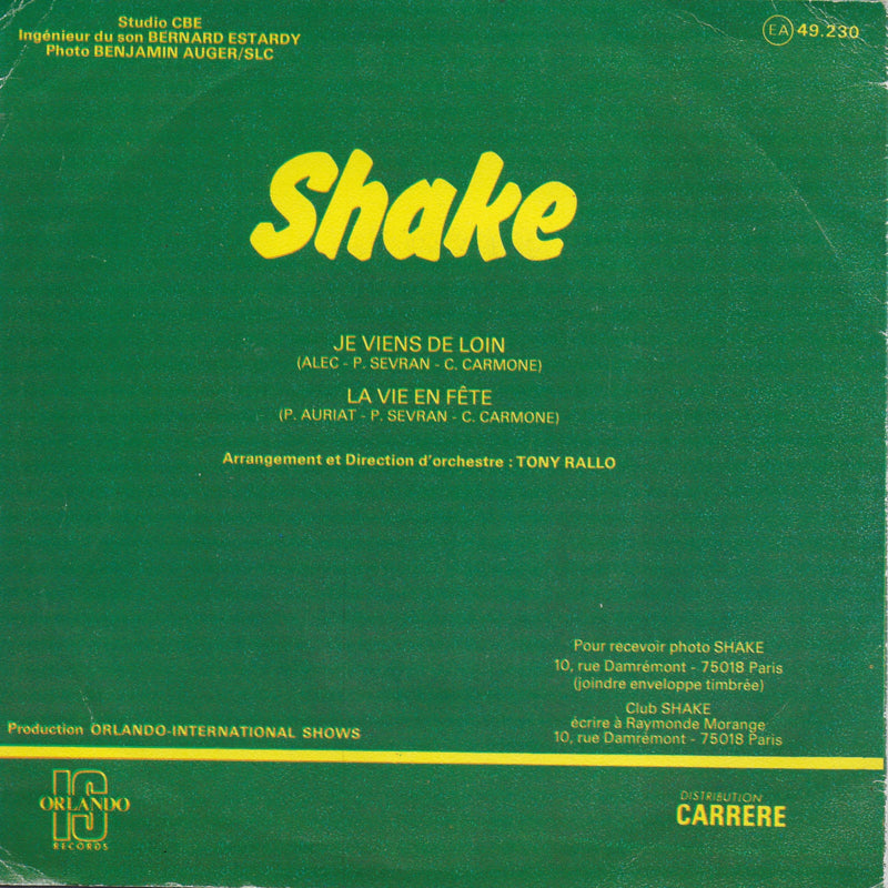 Shake - Je viens de loin