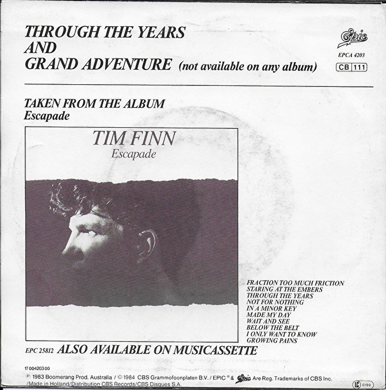 Tim Finn - Through the years