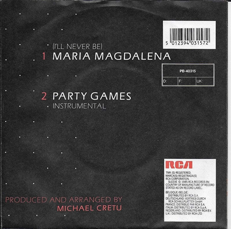 Sandra - (i'll never be) Maria Magdalena