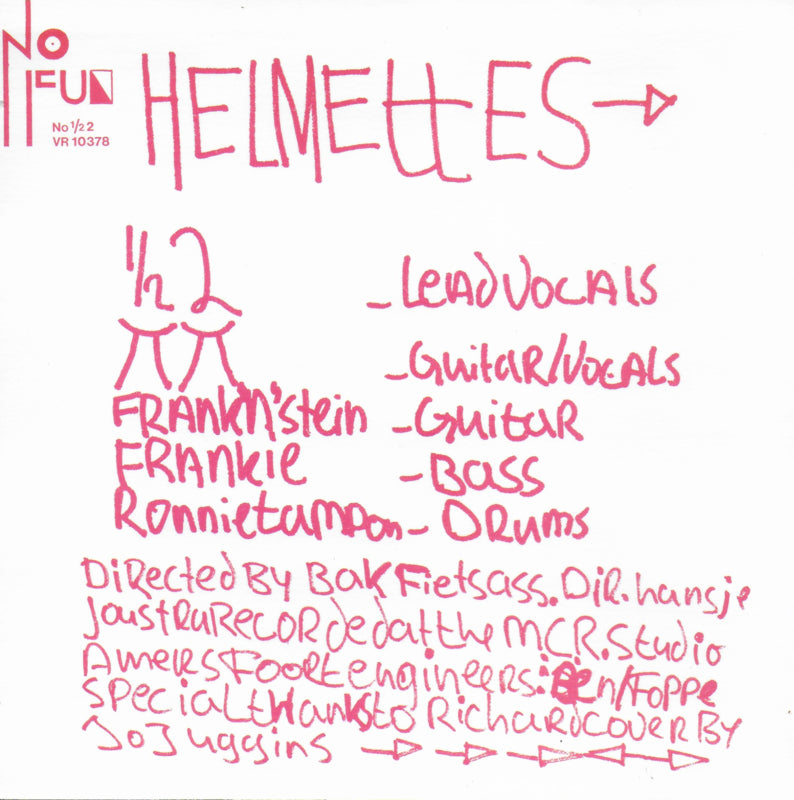 Helmettes - I don't care what the people say (Limited edition, rood vinyl)