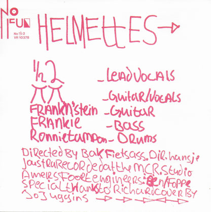 Helmettes - I don't care what the people say (Limited edition, rood vinyl)
