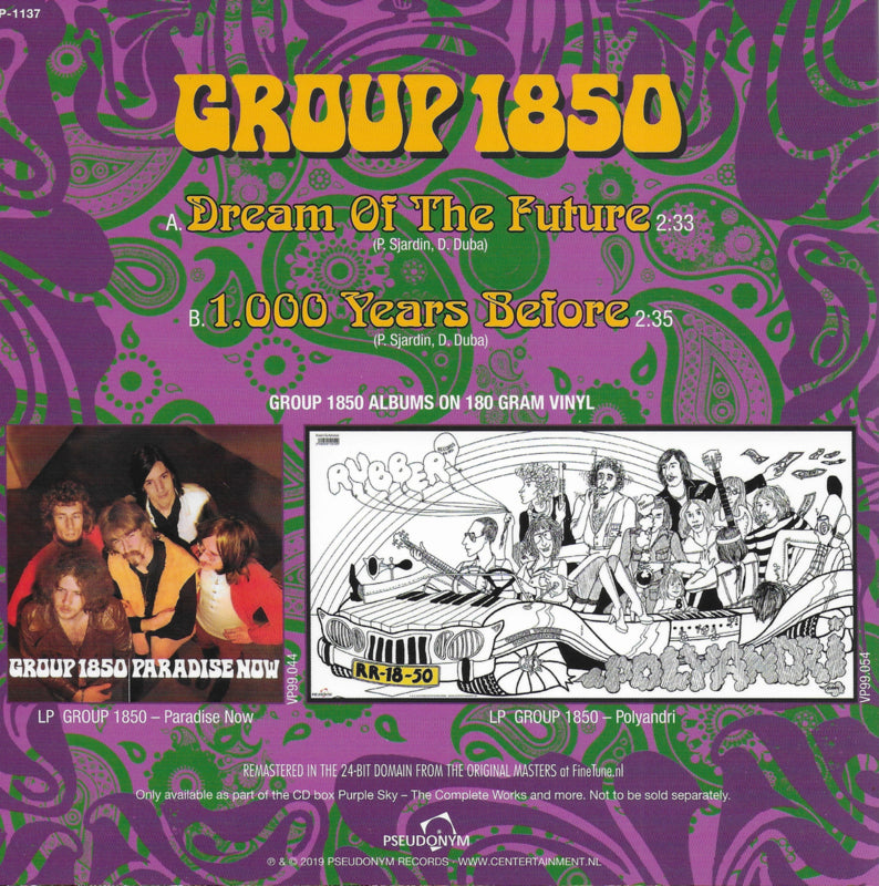 Group 1850 - Dream of the future / 1.000 years before (limited edition, paars vinyl)
